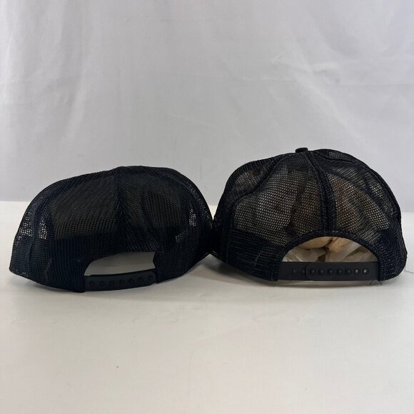 Novelty Snapback Hats Jack Daniels Stops At Every Bar Cap Mesh Back Lot of 2 Vtg - Picture 7 of 14